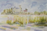 Chateau de Duingt à l'aube - paysages lacustres
