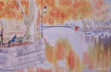 Pont des amours à l'automne - Annecy et ses environs