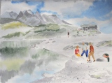 Lac blanc près de Chamonix - Paysages de montagne